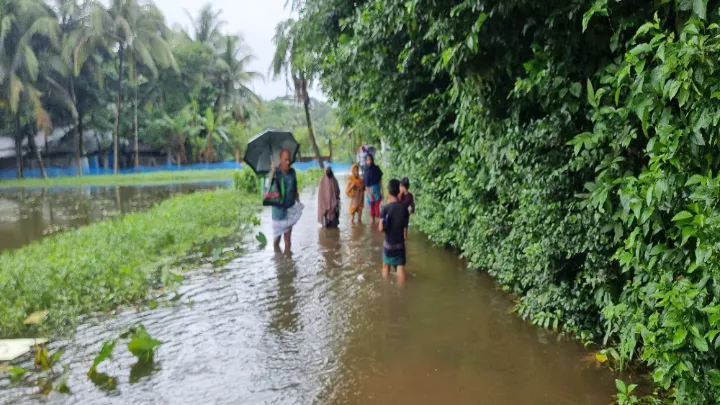 নোয়াখালীতে বন্যা পরিস্থিতি অবনতি